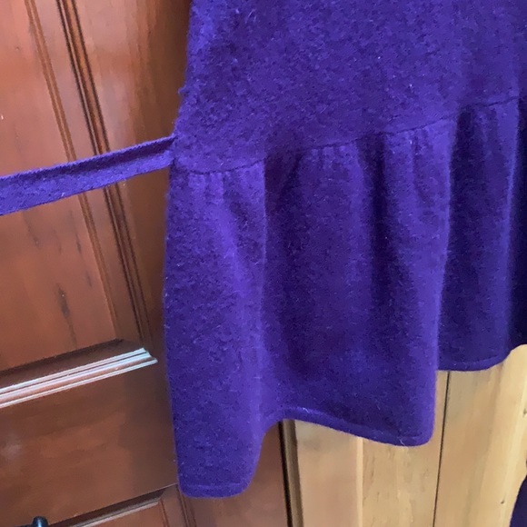 Free People Angora Lambswool Babydoll Peplum Sweater Top - Picture 4 of 8